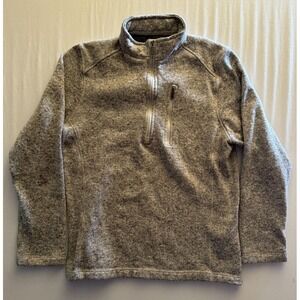 Woolrich Mens‎ Grey 1/4 Zip Pullover Size Medium